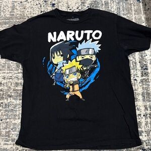 Naruto Black Graphic T-Shirt men’s size L